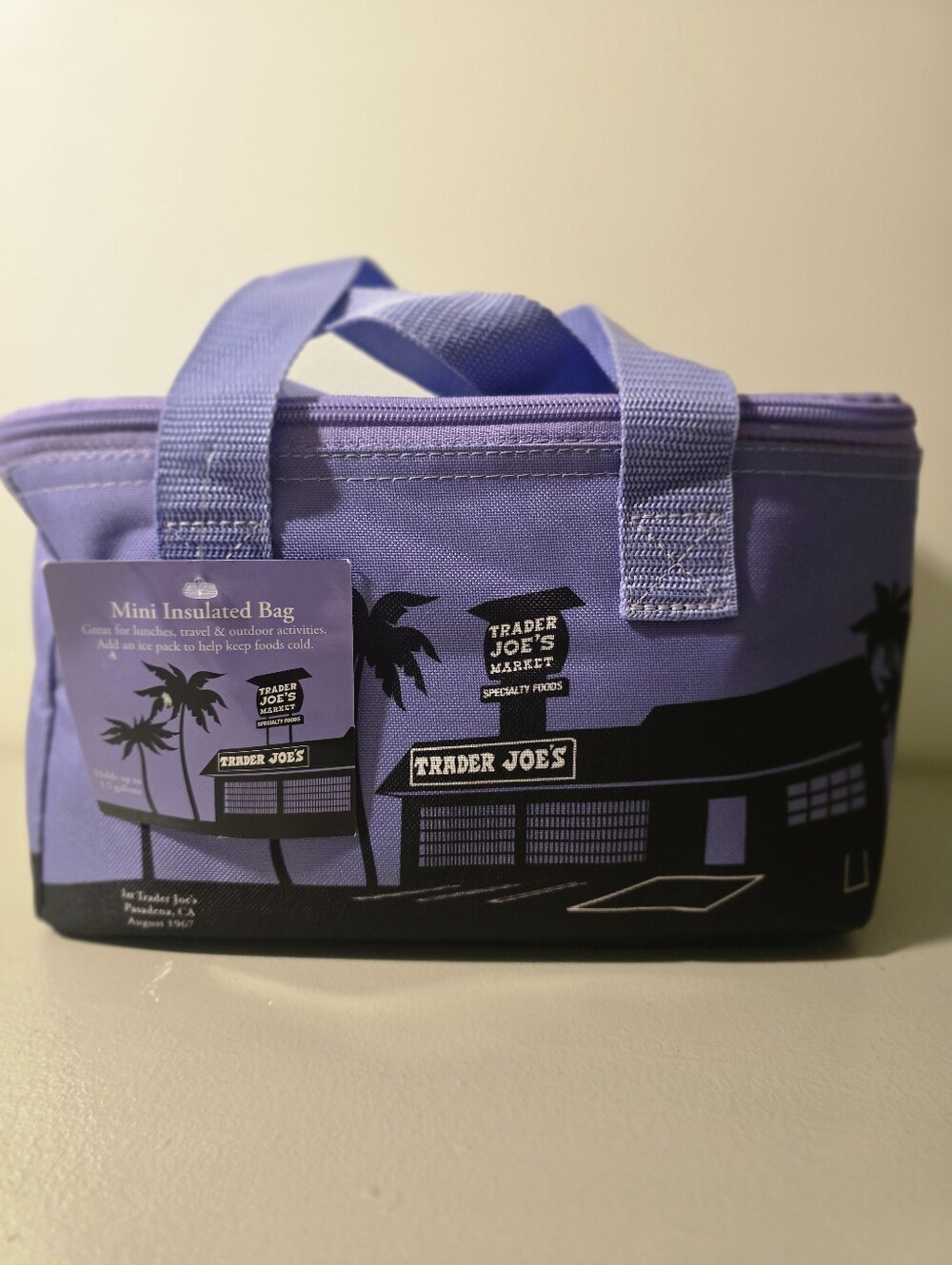 Trader Joe's Mini Insulated Lunch Bag - Purple NWT